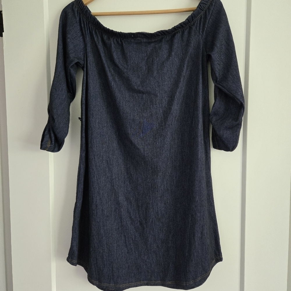 No Comment Ny La Women's Medium New With Tags Navy Button-Down Dress - Picture 2 of 13